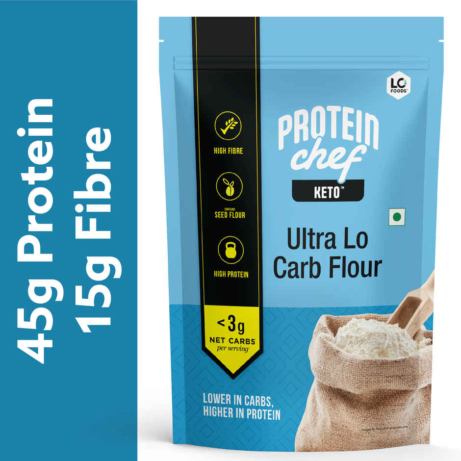 Lo Foods Ultra Low Carb Keto Atta | Low GI | 30 g Protein Flour with Almond