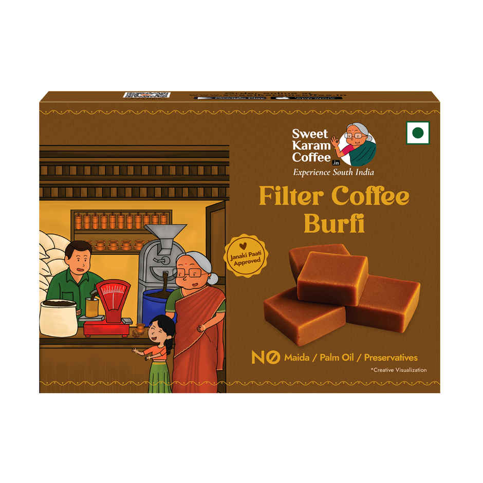 Sweet Karam Coffee Signature Filter Coffee Burfi - No Preservatives