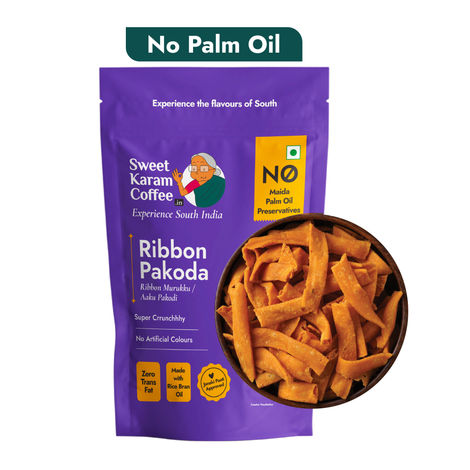 Sweet Karam Coffee Ribbon Pakoda Namkeen Snacks - No Palm Oil, No Preservatives