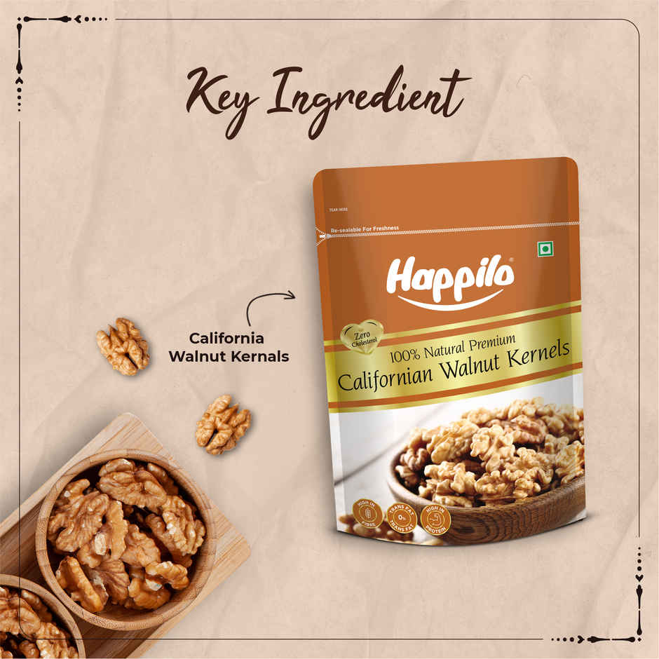 Happilo California Walnut Kernels|Akhrot Giri|Dry Fruits
