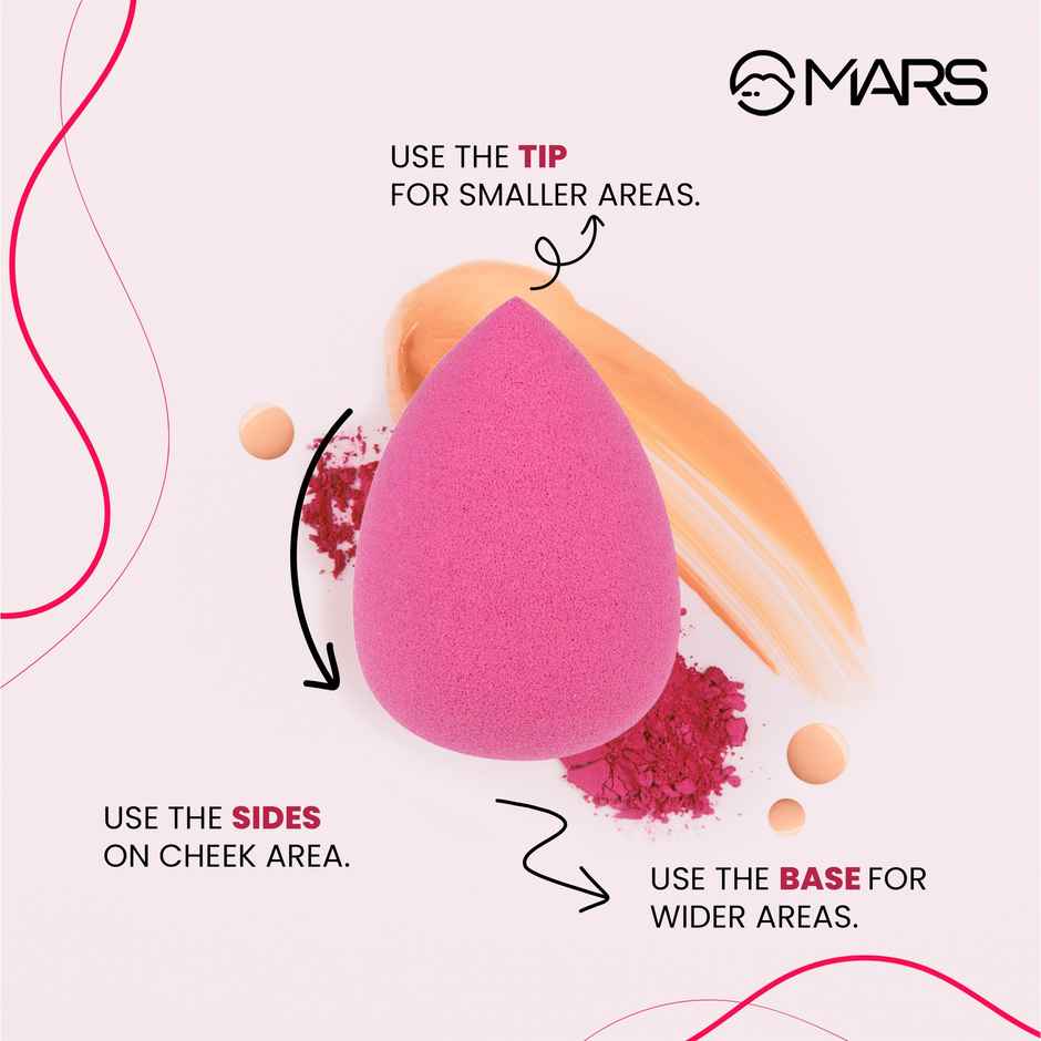 MARS Cosmetics Mini Beauty Blenders For Makeup | Pack Of 5