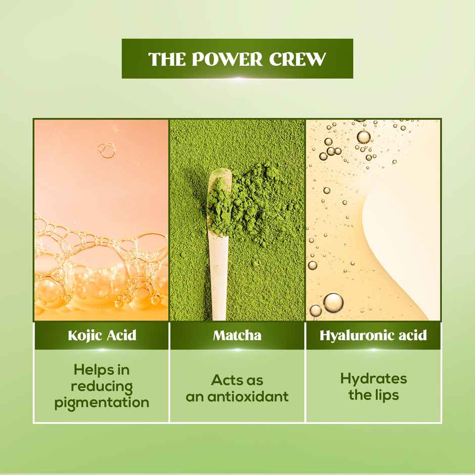 RENEE Matcha Lip Balm For Dry, Chapped Lips With SPF 50 | Nourishes, Repairs & Protects Lips