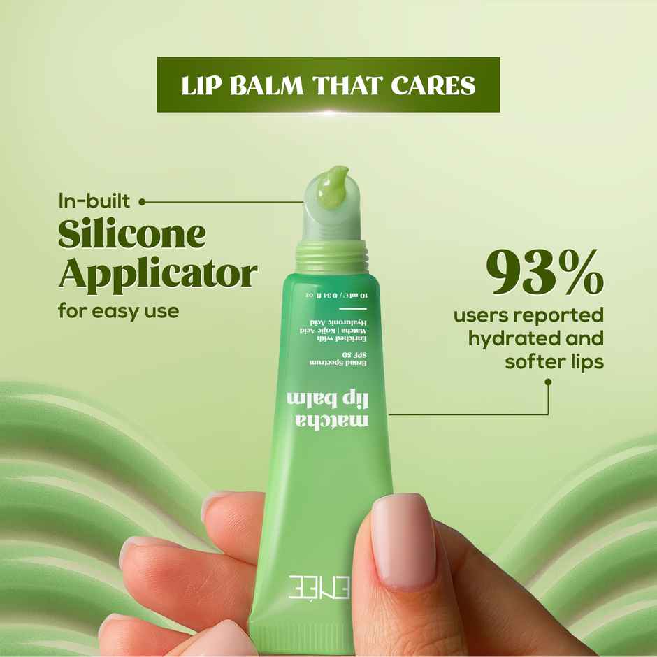 RENEE Matcha Lip Balm For Dry, Chapped Lips With SPF 50 | Nourishes, Repairs & Protects Lips