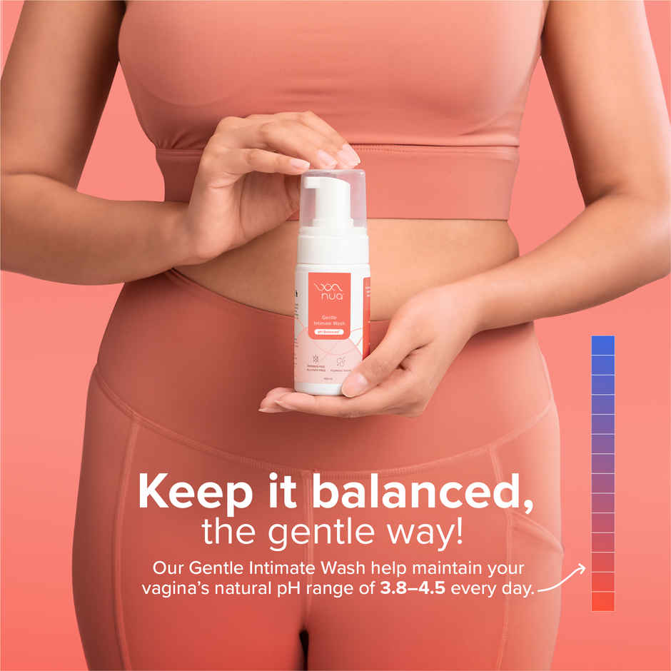 Nua Foaming Intimate Wash for Daily Gentle pH-Balanced Care