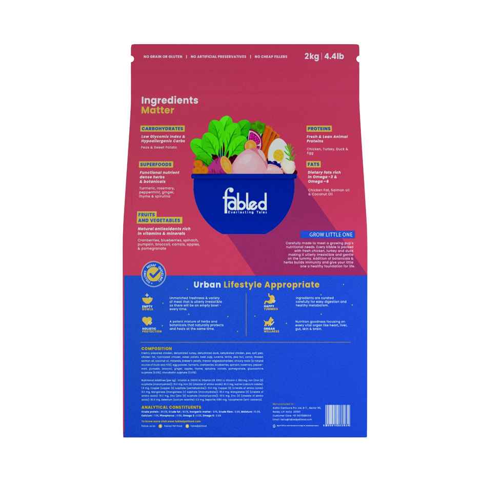 Fabled Grow Little One - Puppy Small Breed Recipe