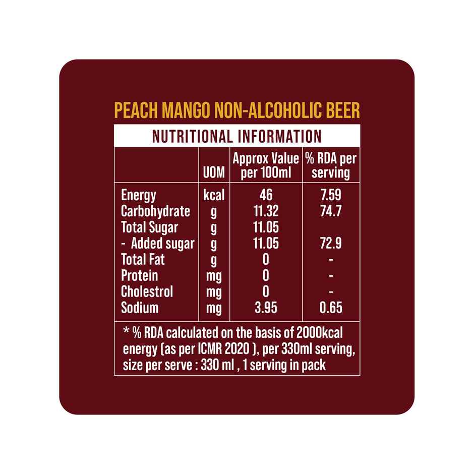 3 Sisters Peach and Mango Non Alcoholic Beer Combo 