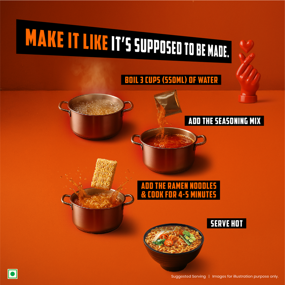 Ching's Kimchi Korean Ramen | Tangy & Spicy Soupy Noodles | Soupy Ramen meal