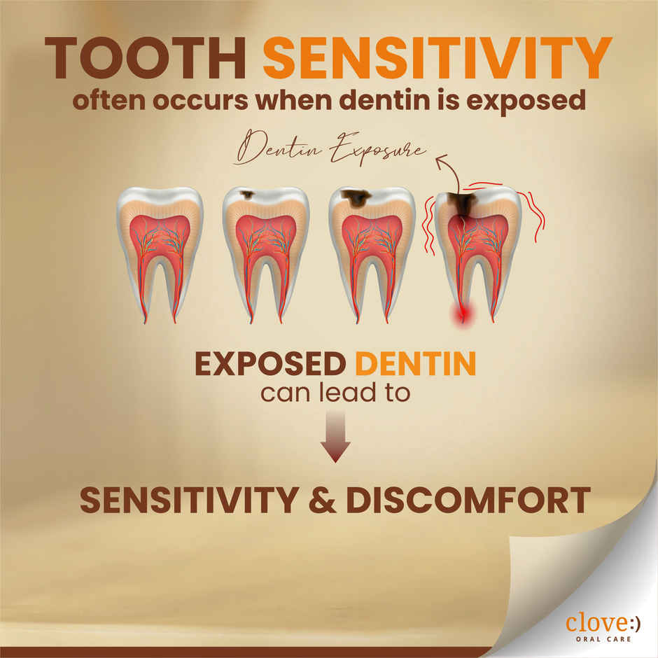 Clove Oral Care Sensitive Toothpaste | Reduce Senstivity | Dual Action Toothpaste For Sensitivty