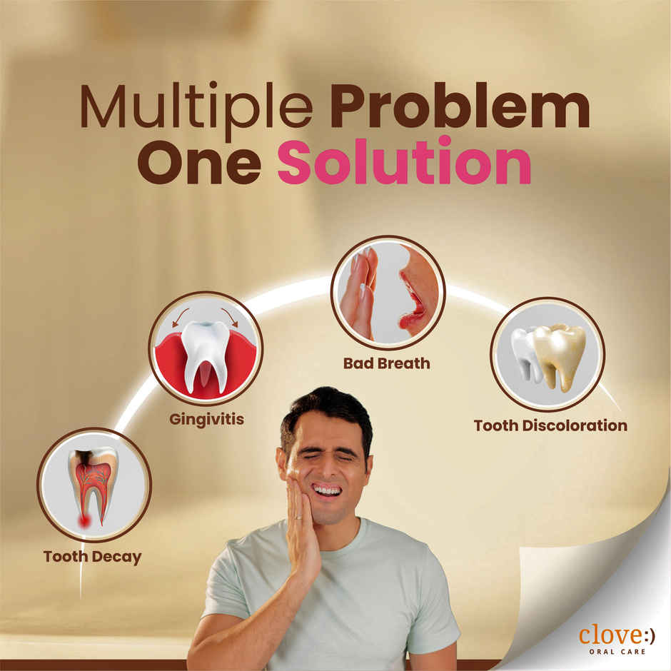 Clove Oral Care Ultimate Toothpaste | Active Freshness | Cavity Prevention | Teeth Whitening