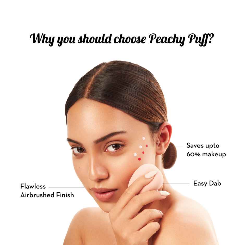 Plush Beauty Sponge For Smooth Makeup Application Peachy Puff Makeup Blender