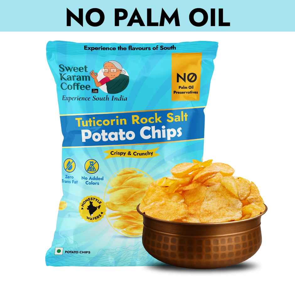 Sweet Karam Coffee | No Palm Oil Potato Chips | Tuticorin Rock Salt