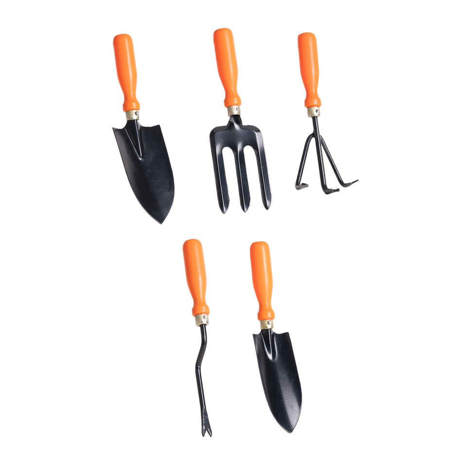 Ugaoo Essential Gardening Hand Tools | Cultivator, Fork, Narrow Trowel, Wide Trowel, Weeder