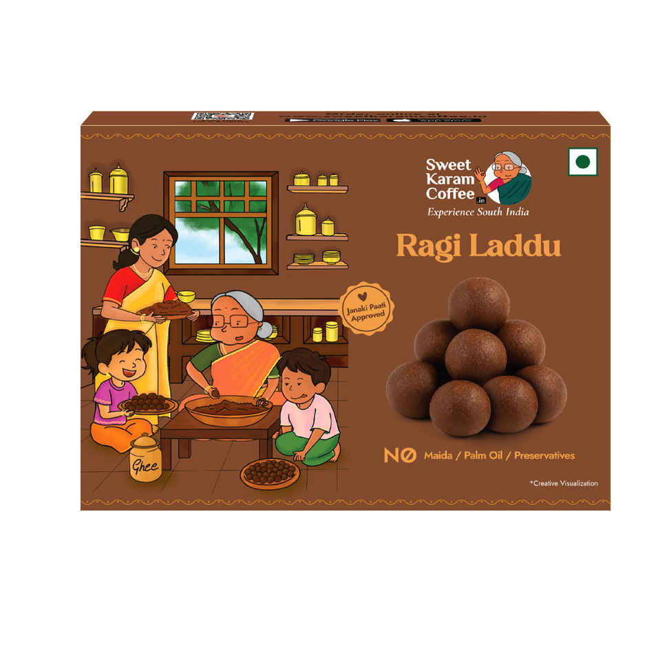 Sweet Karam Coffee White Sugar Free Ragi Laddu | No Preservatives