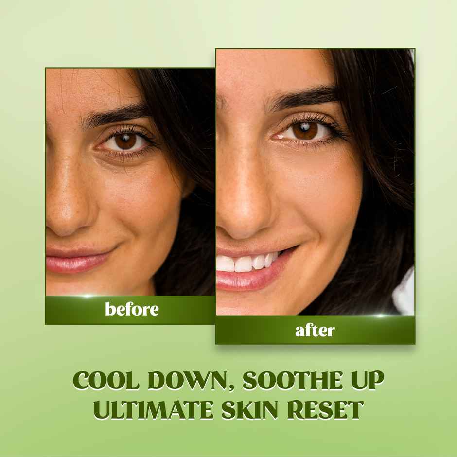 RENEE Matcha Cryo Face Cooling Mask | 45% Cooling Actives- Aloe Vera, Cica & Peptides