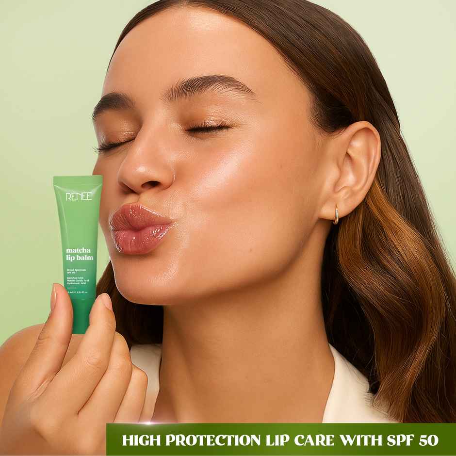 RENEE Matcha Lip Balm For Dry, Chapped Lips With SPF 50 | Nourishes, Repairs & Protects Lips