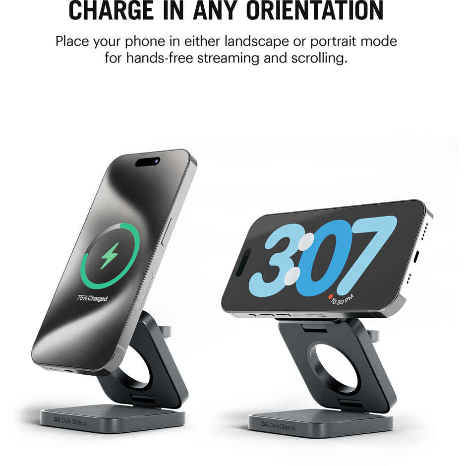 DailyObjects SURGE Max Foldaway 3-In-1 Magnetic MagSafe Wireless Charger