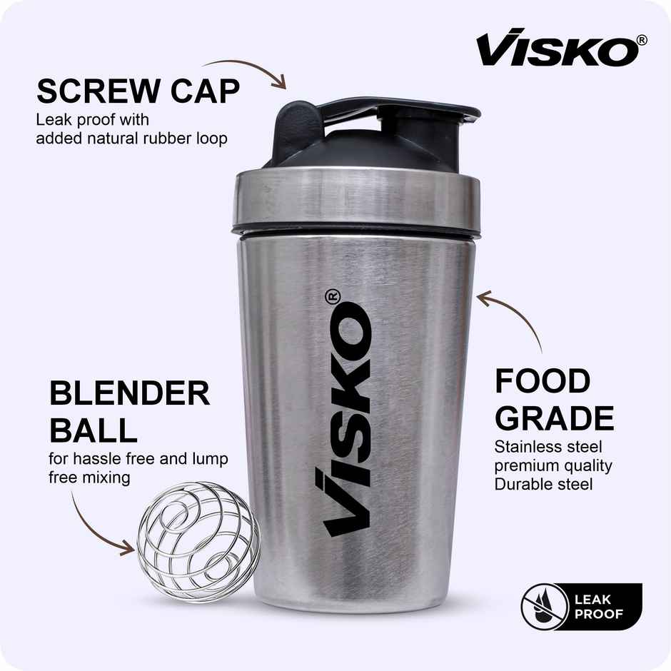 Visko Steel Shaker - 600 ml