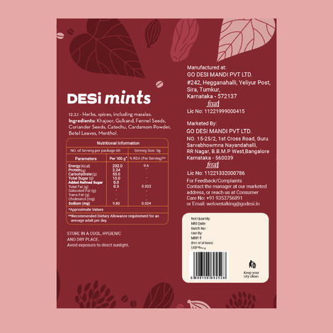 Meetha Paan, 12 Pcs | Mouth Freshener | by GO DESi