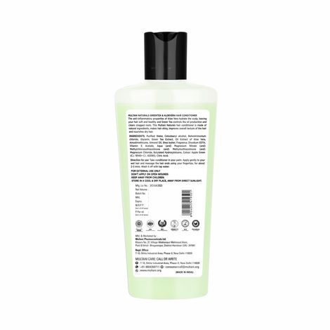 Multani Naturals Greentea & Aloevera Hair Conditioner | For Hair Fall & Scalp Dryness|No SLS