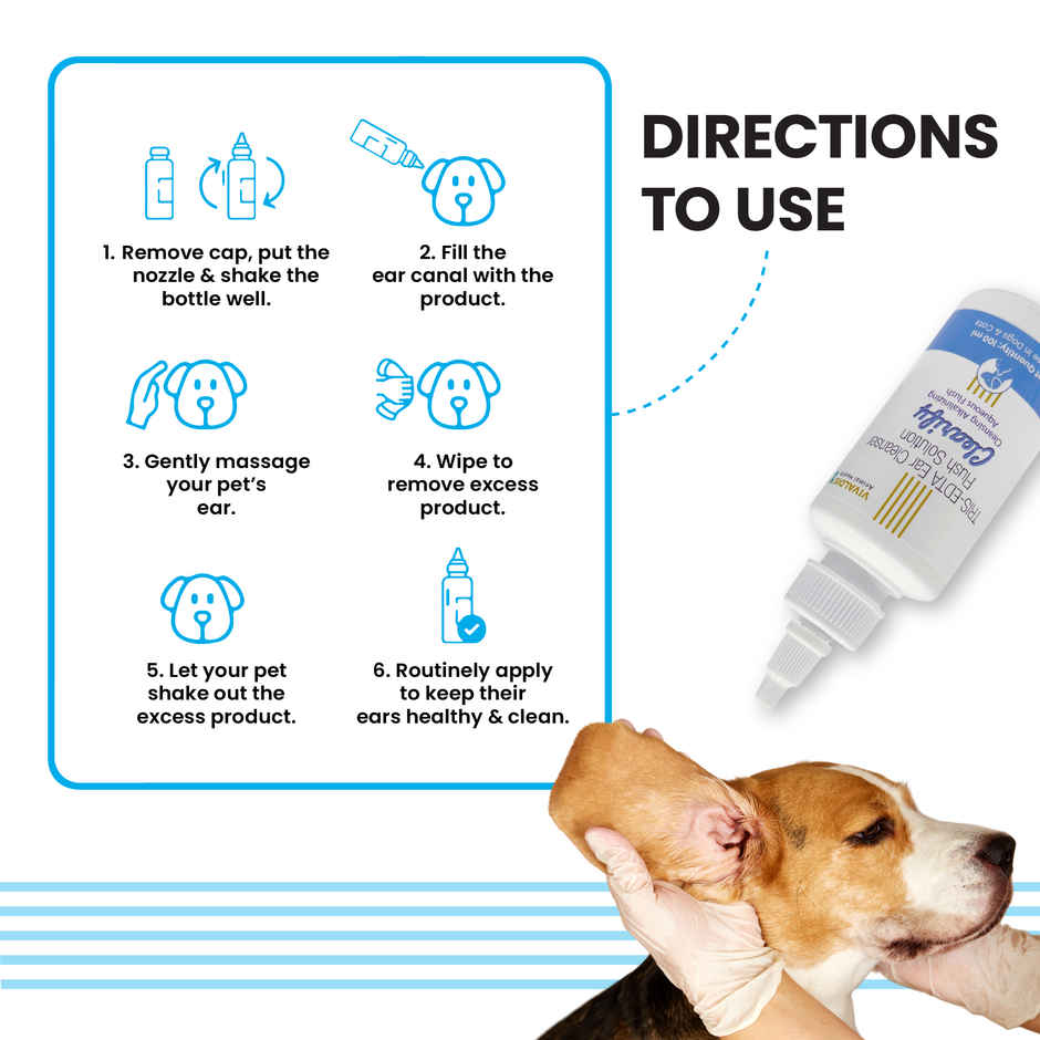 Bark Out Loud Vivaldis Clearify Pet Ear Cleaner For Dogs & Cats | Gentle Ear Cleaning Solution
