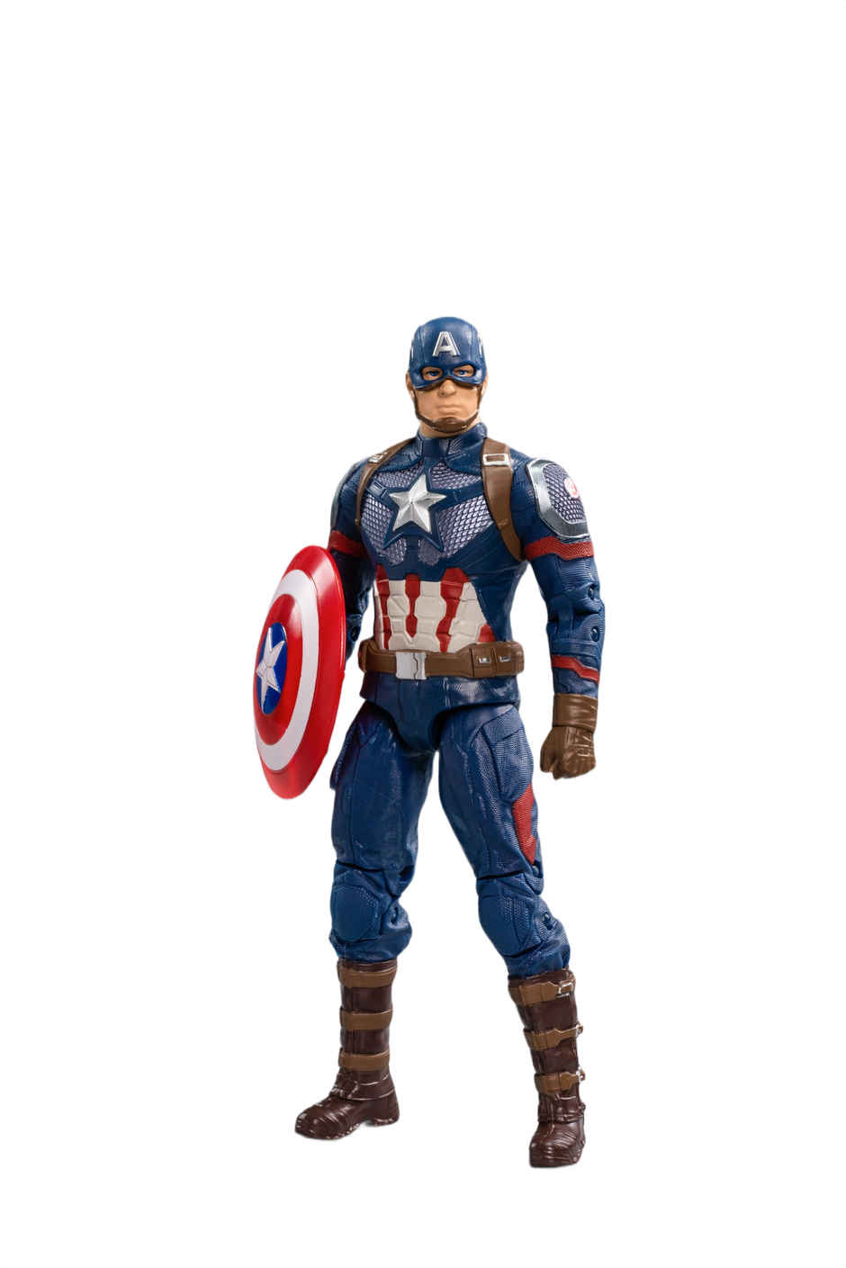 Striders Marvel Avengers Captain America Action Figure Strong Build With Plastic Display Holder