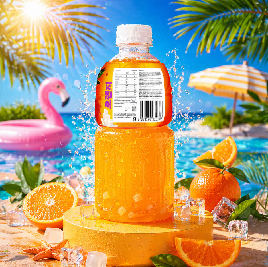 Boba Bhai Orange with Nata de Coco