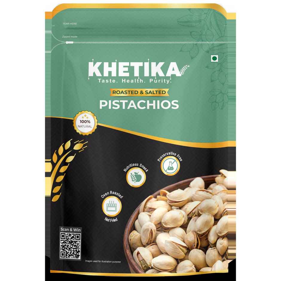 Khetika Premium Roasted and salted pistachios
