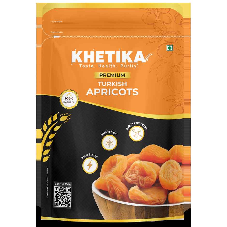 Khetika Premium Turkish Dried Apricots (Khubani)