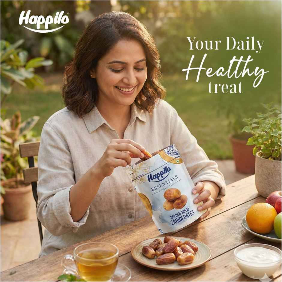 Happilo Golden Royal Zahidi Dates | No Added Sugar