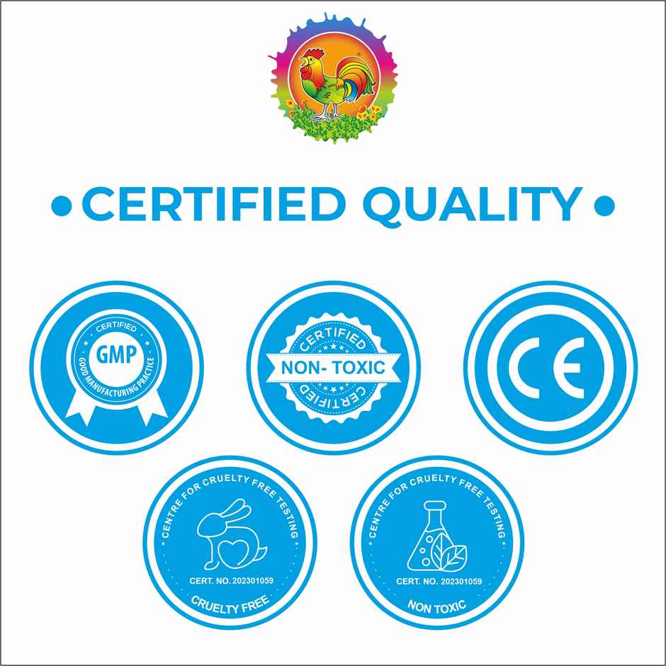 Holi Colour Cloud Cylinder Spray | Yellow | 2 kg | Cock