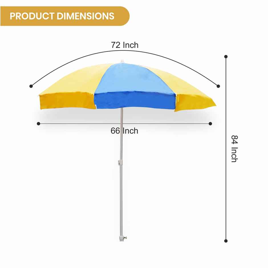 Fendo Garden Umbrella 36 Inch Sun & Rainproof Umbrella | Blue