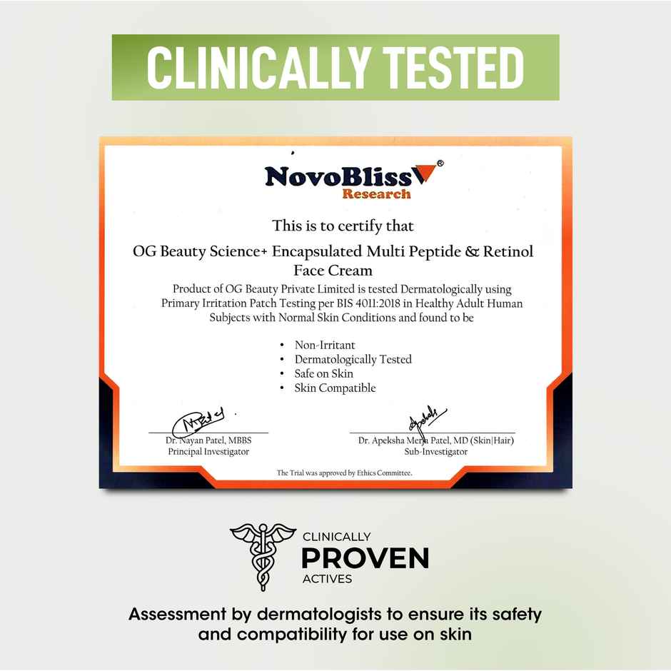 OG Beauty Science + Encapsulated Retinol & Multi Peptide Face Cream