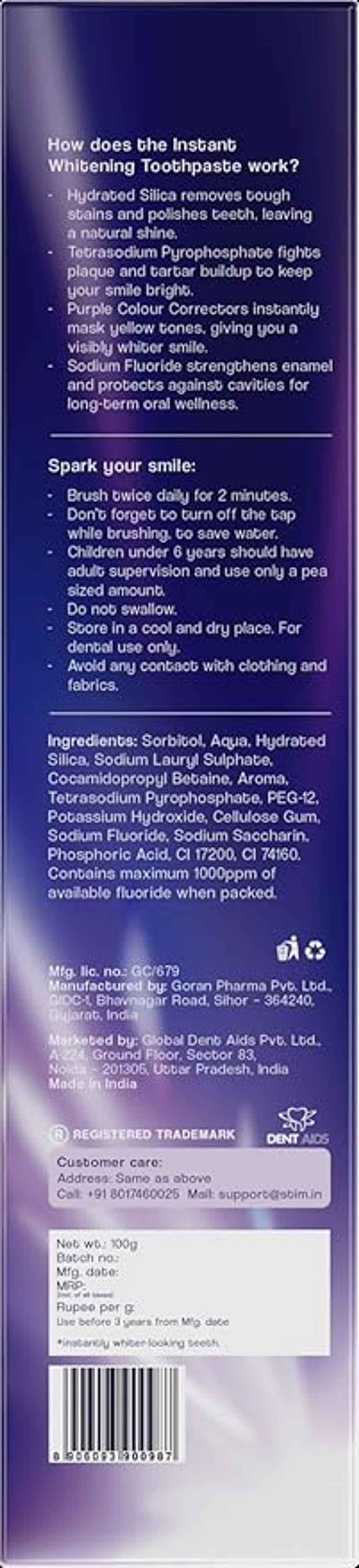STIM Spark Everyday Whitening Toothpaste