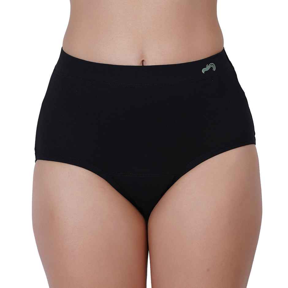 Fabpad Reusable High Waist Black Panties for Periods and Urine Leaks | Size | XL