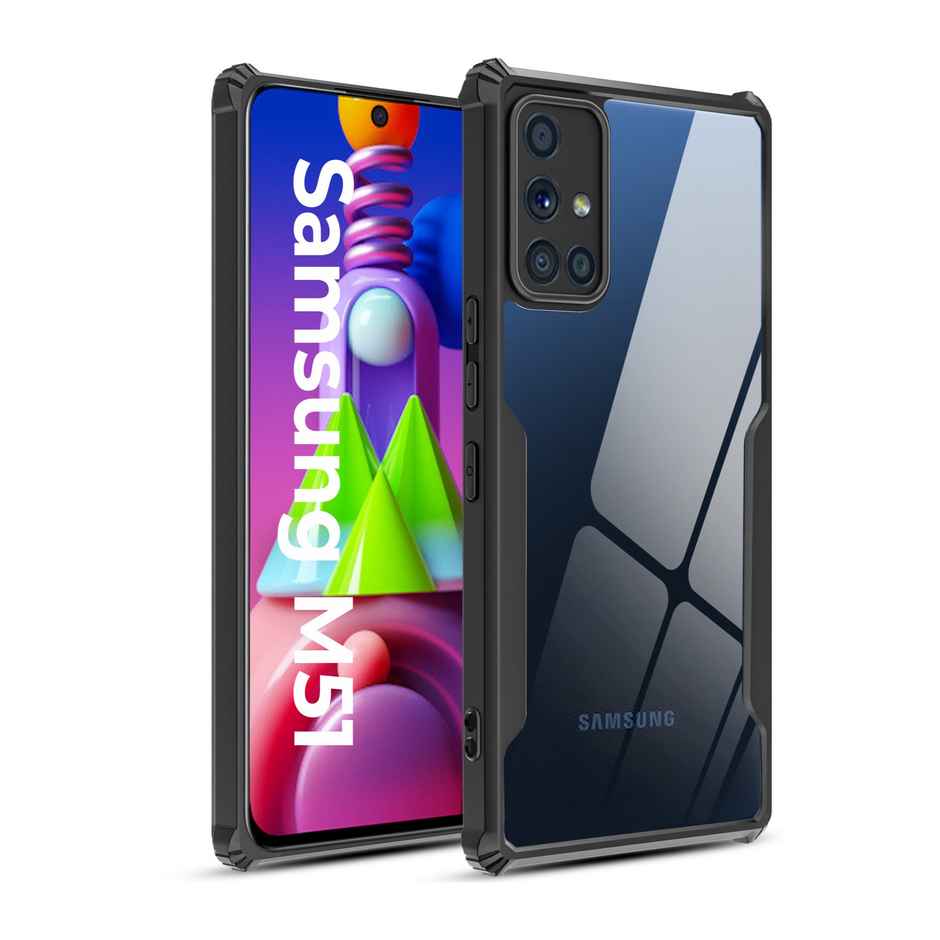 Artistque Case for Samsung Galaxy M51 Back Cover | Transparent Shockproof TPU Cover