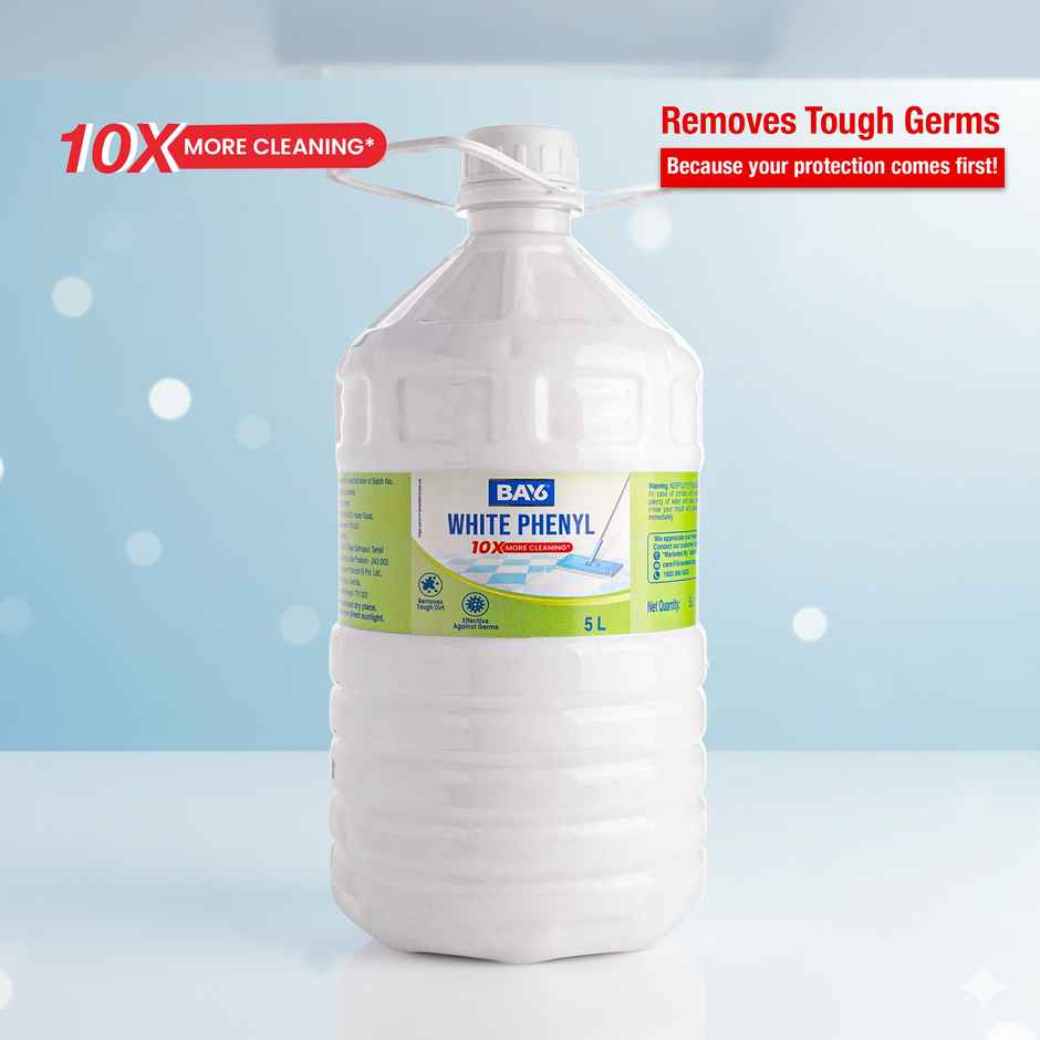 BAY6 White Phenyl Tough Dirt Removal Germ Fighter