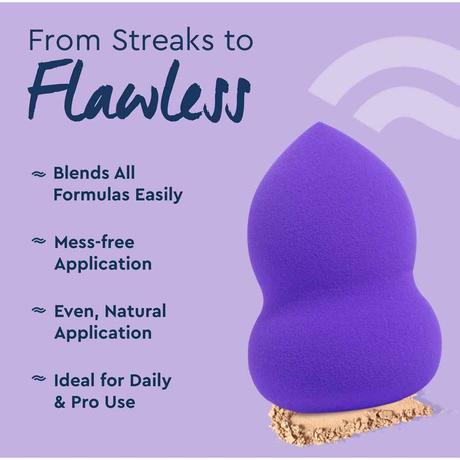 GUBB Beauty Blender Purple Pear Shaped