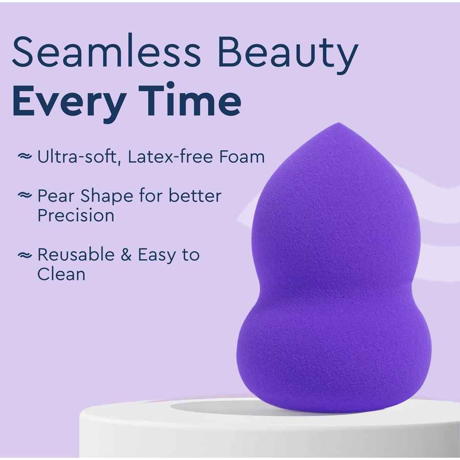 GUBB Beauty Blender Purple Pear Shaped