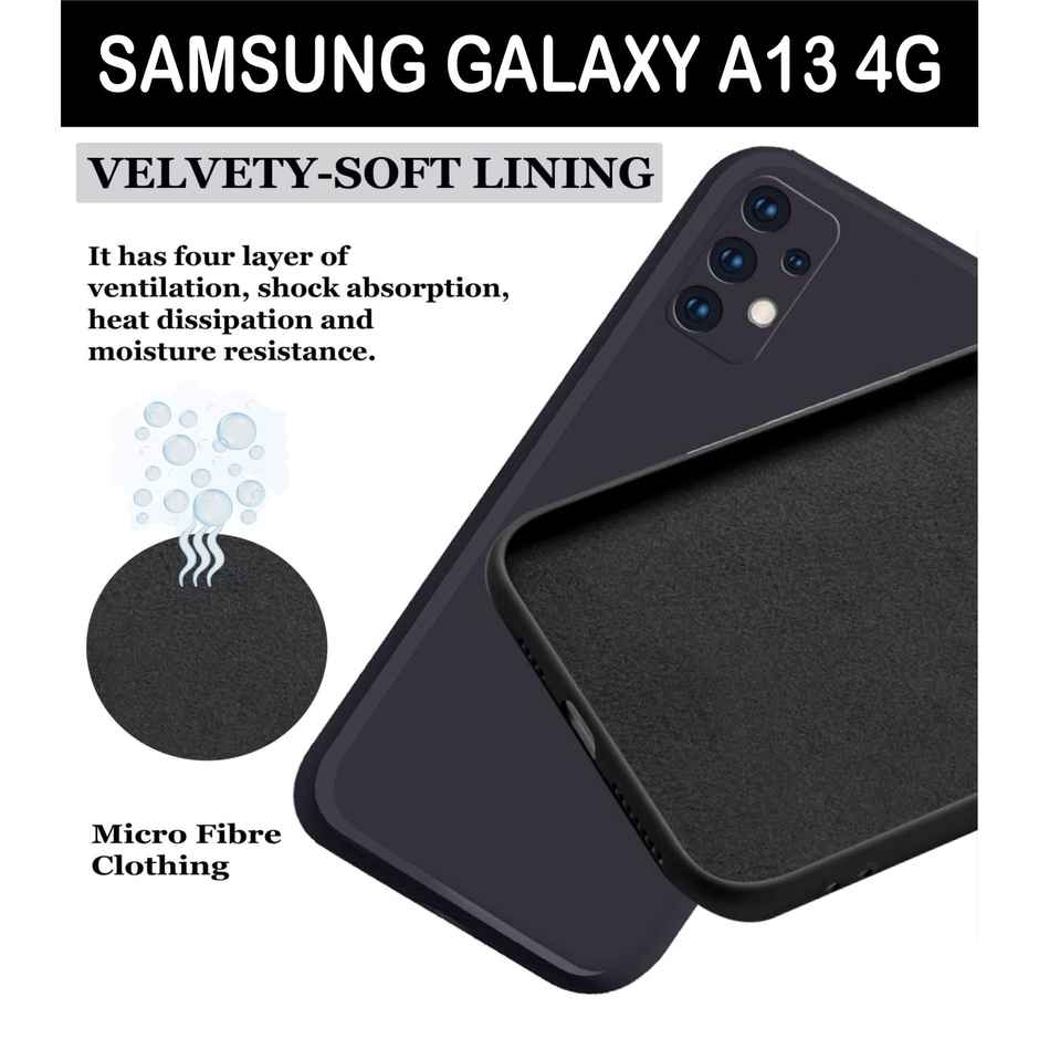 Artistque Case for Samsung Galaxy A13 4g Back Cover - Plain Silicone