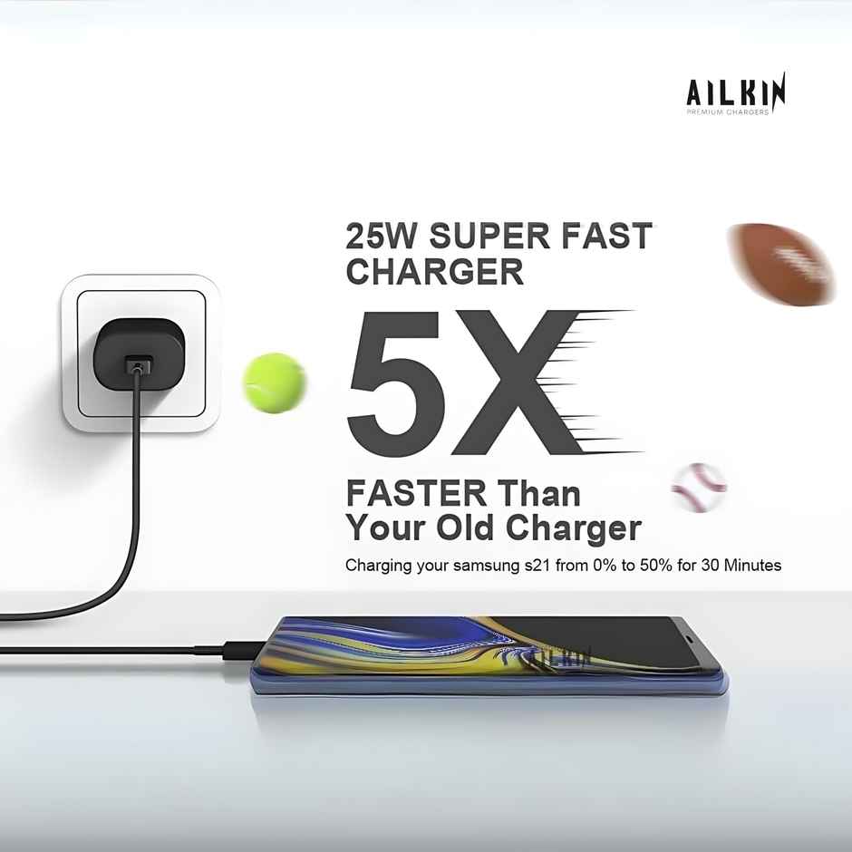 Ailkin 25W C-Type Charger (Only Adapter)