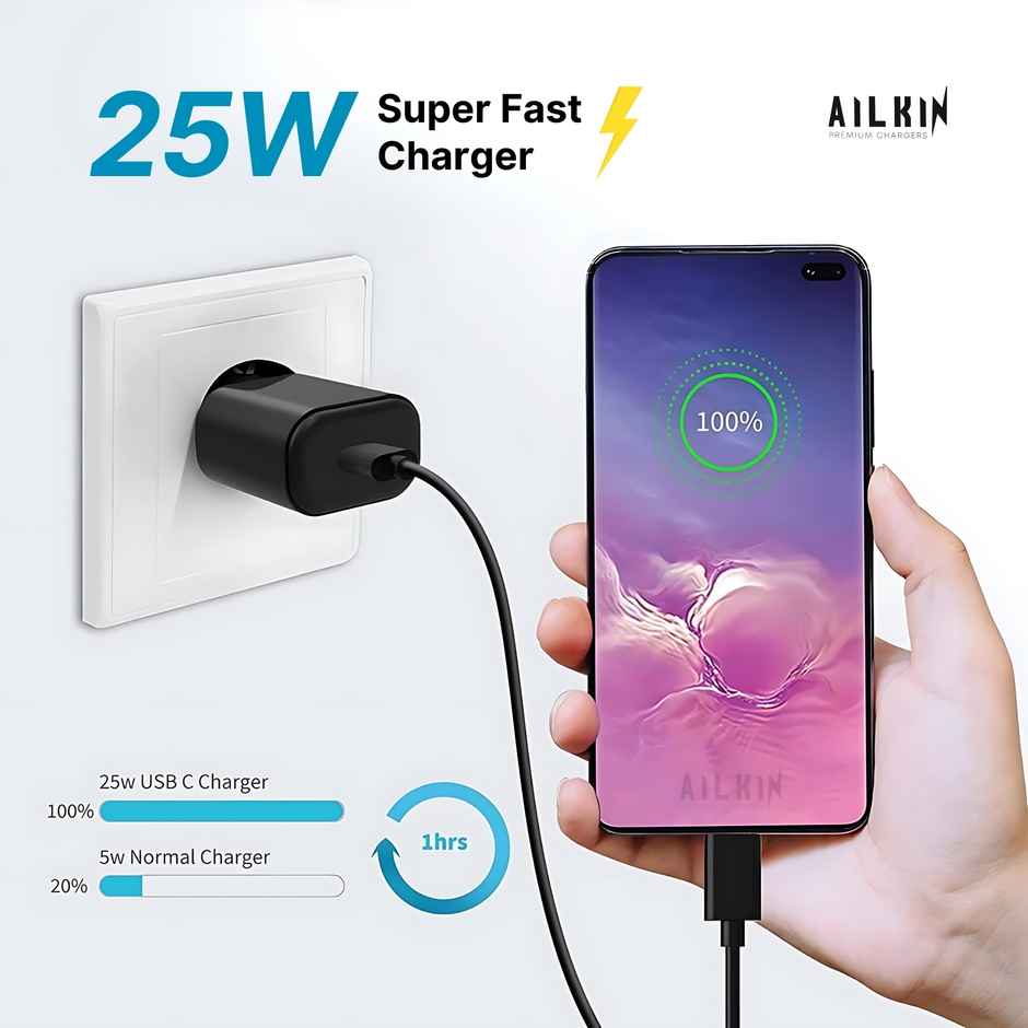 Ailkin 25W C-Type Charger (Only Adapter)