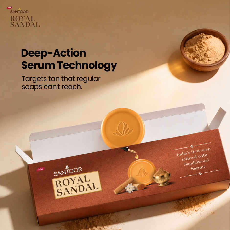 Santoor Royal Sandal - Tan Removal Soap