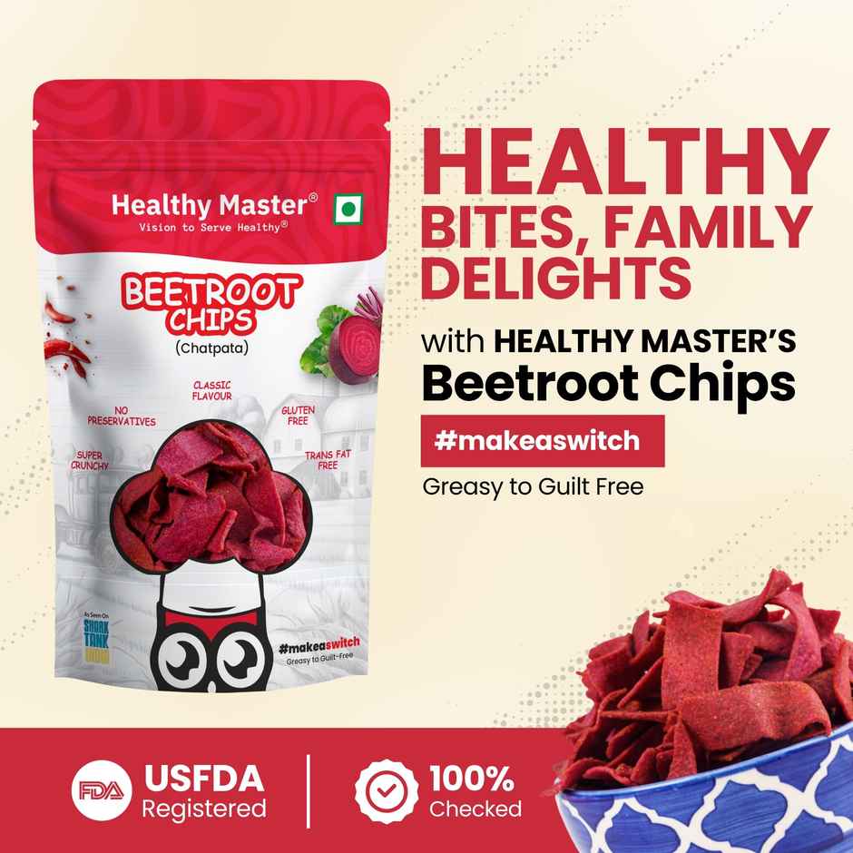 Healthy Master Baked Beetroot Chips