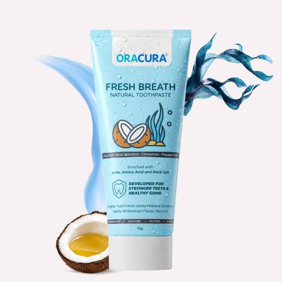 Oracura Fresh Breath Natural Toothpaste Coconut Combo