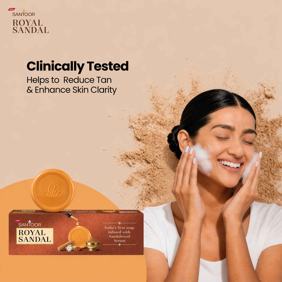 Santoor Royal Sandal - Tan Removal Soap