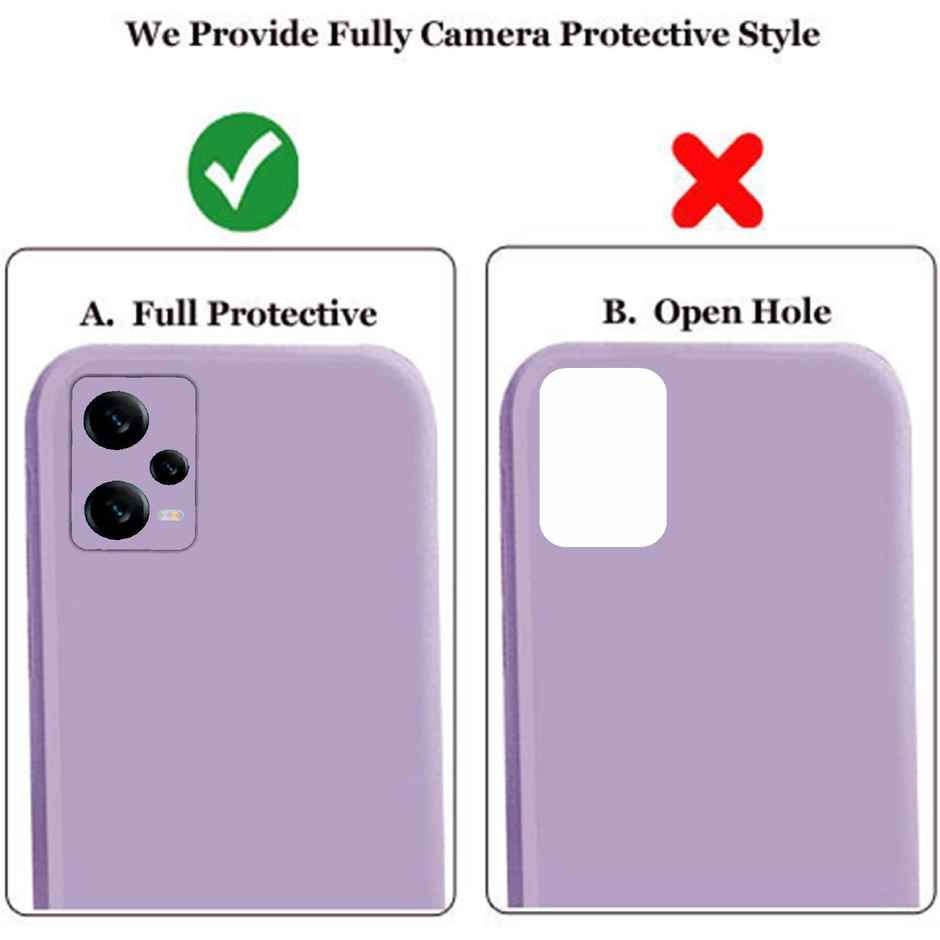 Artistque Case For Mi Redmi Note 12 5G / Poco X5 Back Cover - Plain Liquid Silicone Cover