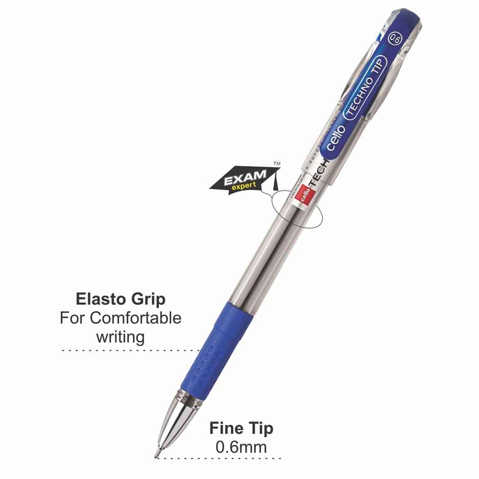 Cello Technotip Ballpen Set - Blister of 5 (Blue)