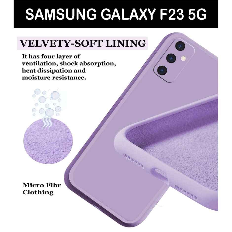 Artistque Case For Samsung Galaxy F23 5G Back Cover - Plain Liquid Silicone Cover