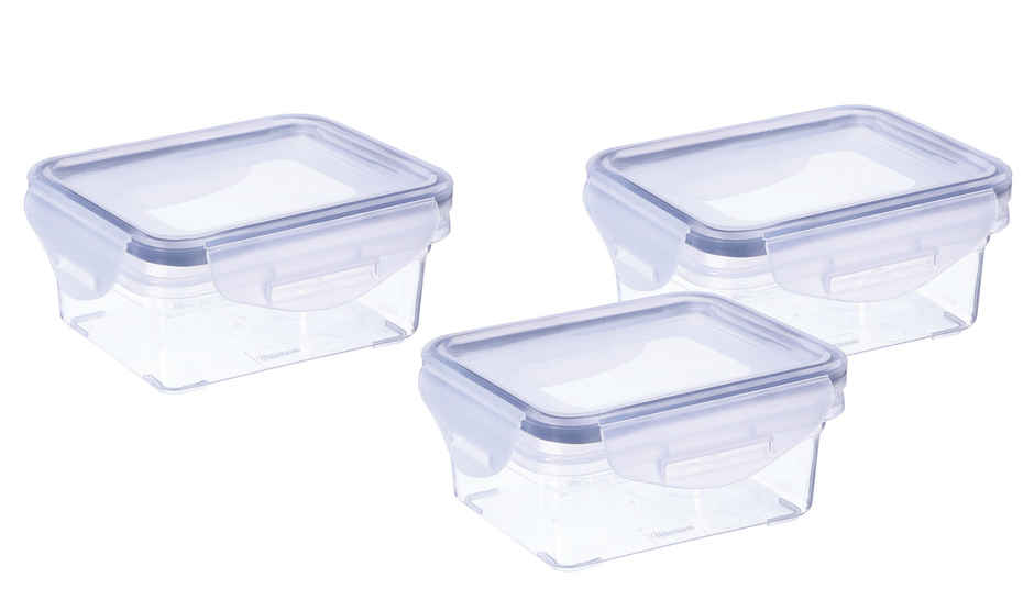 All Time Lock & Safe Storage Container 200 ml x 3 Pcs set (Colour May Vary)