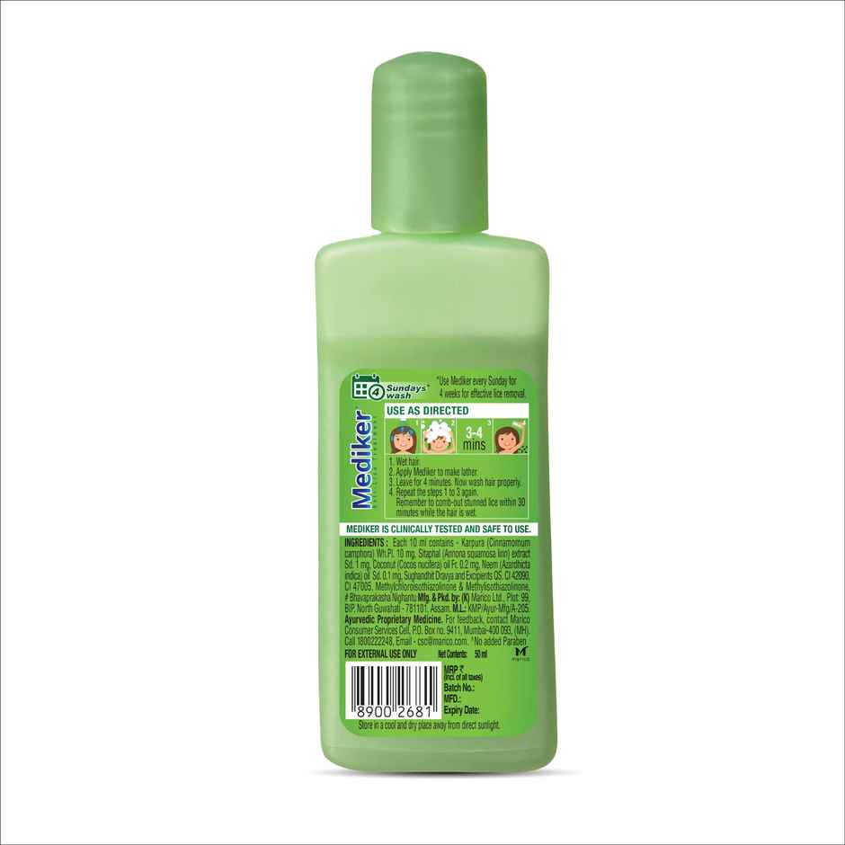 Mediker Anti-Lice Treatment Shampoo - Green